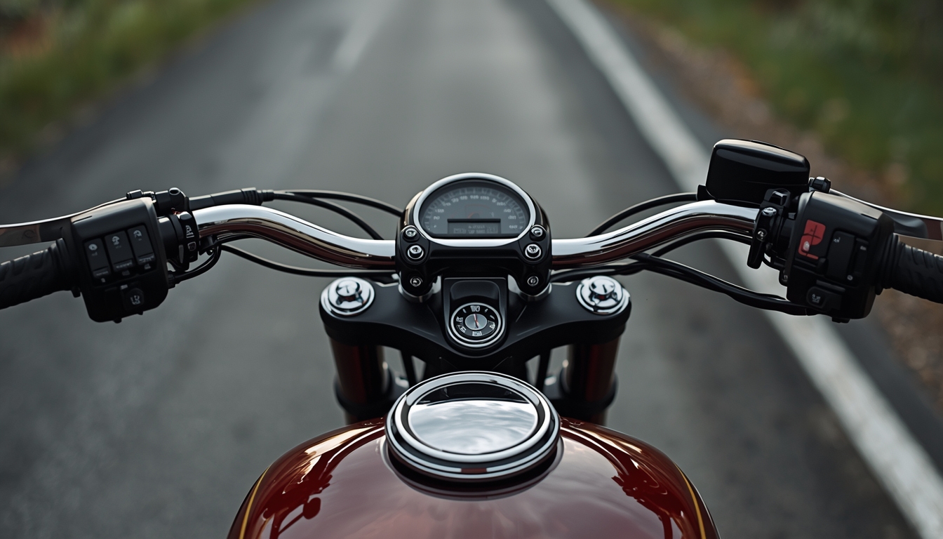 Purificationprpu handlebar detail for focused calm riding